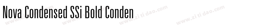 Nova Condensed SSi Bold Condensed字体转换
